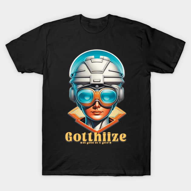 A vintage astronaut with high-technology eye gear T-Shirt by Gotthiize